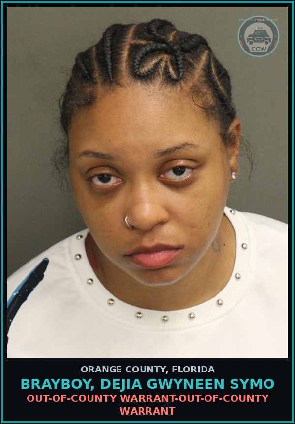 Booking mugshot of BRAYBOY, DEJIA GWYNEEN SYMO in Orange County