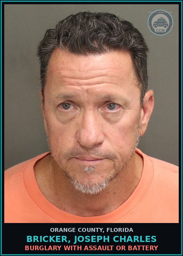 Booking mugshot of BRICKER, JOSEPH CHARLES in Orange County