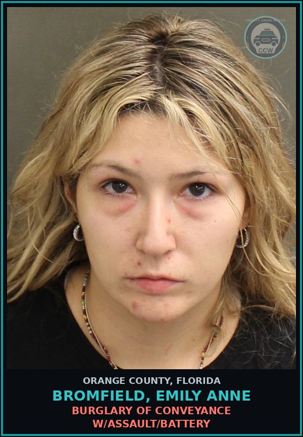 Booking mugshot of BROMFIELD, EMILY ANNE in Orange County