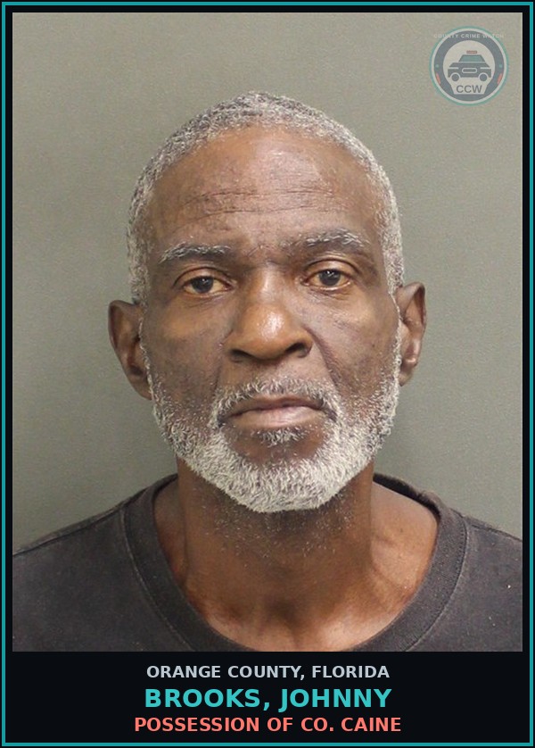 Booking mugshot of BROOKS, JOHNNY in Orange County