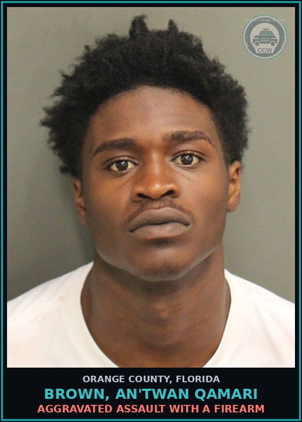 Booking mugshot of BROWN, AN'TWAN QAMARI in Orange County