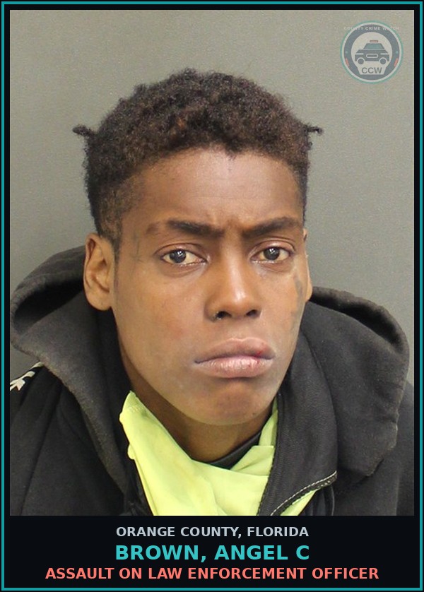 Booking mugshot of BROWN, ANGEL C in Orange County