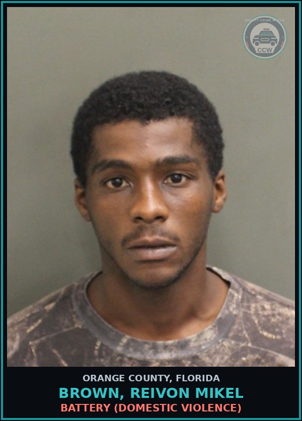 Booking mugshot of BROWN, REIVON MIKEL in Orange County
