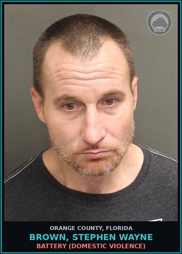 Booking mugshot of BROWN, STEPHEN WAYNE in Orange County