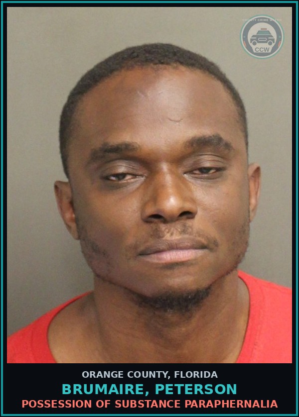 Booking mugshot of BRUMAIRE, PETERSON in Orange County