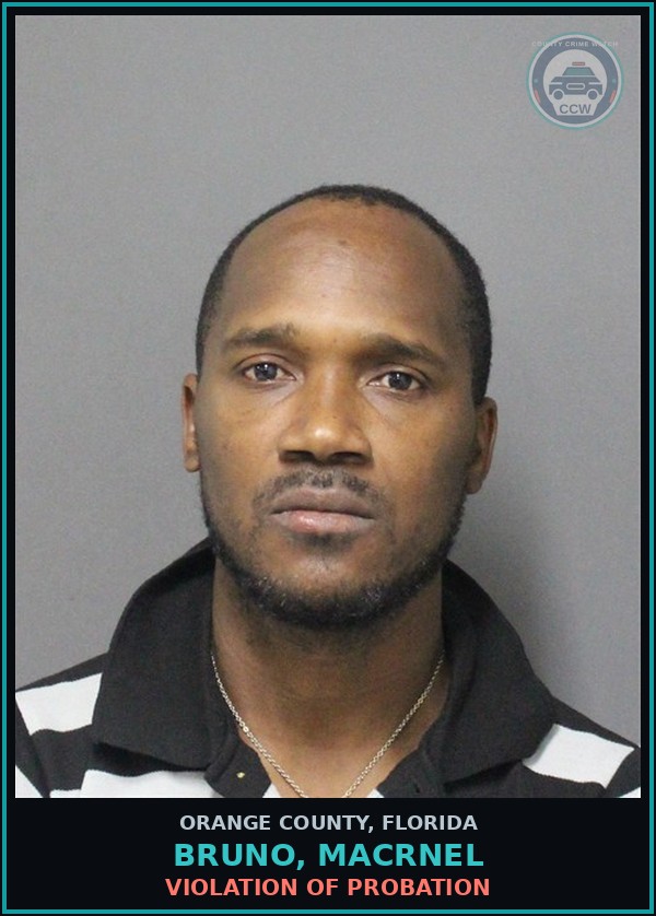Booking mugshot of BRUNO, MACRNEL in Orange County