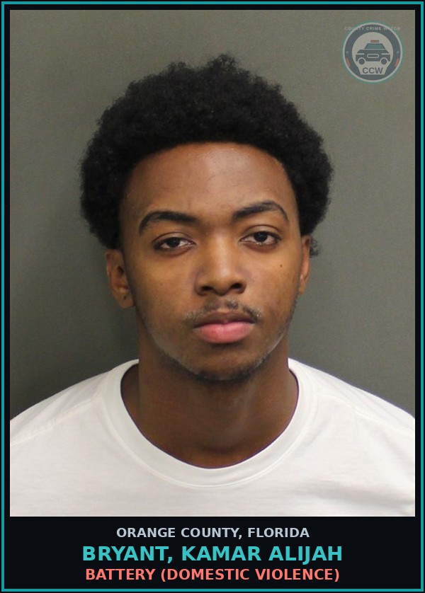 Booking mugshot of BRYANT, KAMAR ALIJAH in Orange County