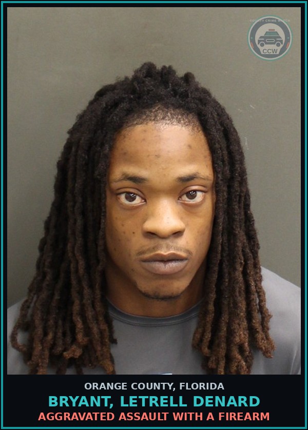Booking mugshot of BRYANT, LETRELL DENARD in Orange County