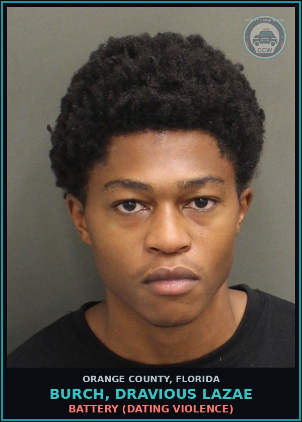 Booking mugshot of BURCH, DRAVIOUS LAZAE in Orange County