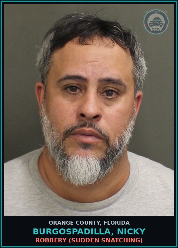 Booking mugshot of BURGOSPADILLA, NICKY in Orange County
