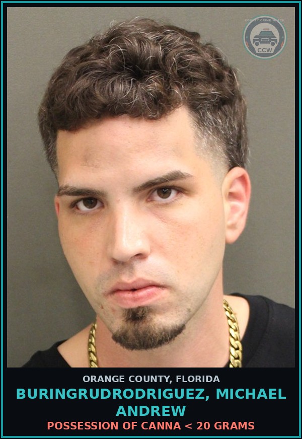 Booking mugshot of BURINGRUDRODRIGUEZ, MICHAEL ANDREW in Orange County