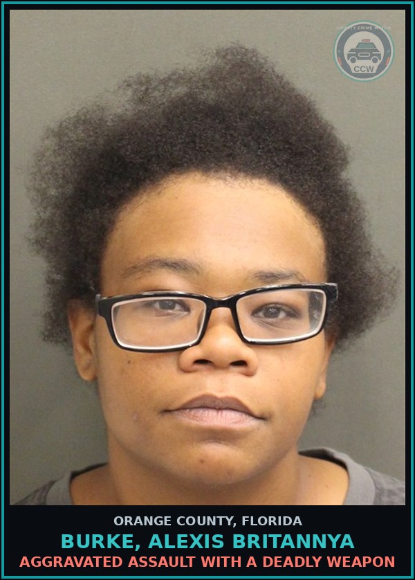 Booking mugshot of BURKE, ALEXIS BRITANNYA in Orange County