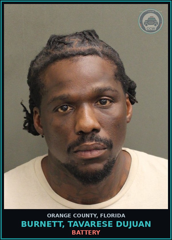 Booking mugshot of BURNETT, TAVARESE DUJUAN in Orange County