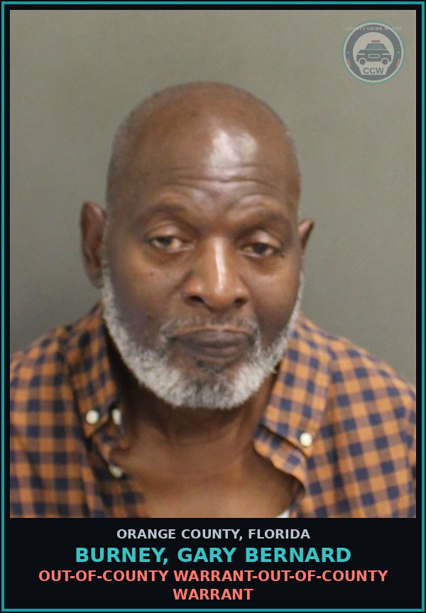 Booking mugshot of BURNEY, GARY BERNARD in Orange County