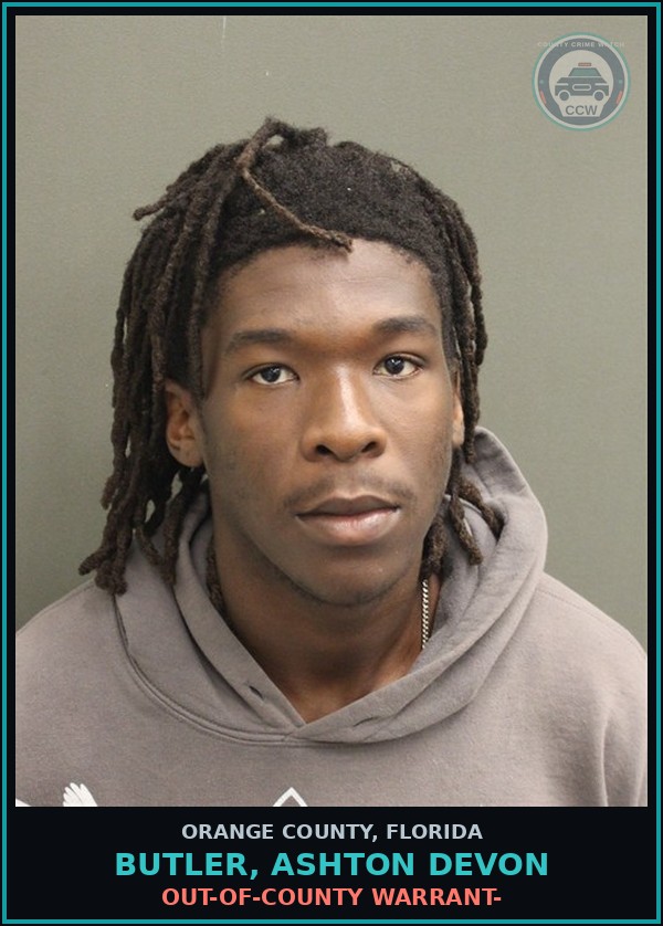 Booking mugshot of BUTLER, ASHTON DEVON in Orange County