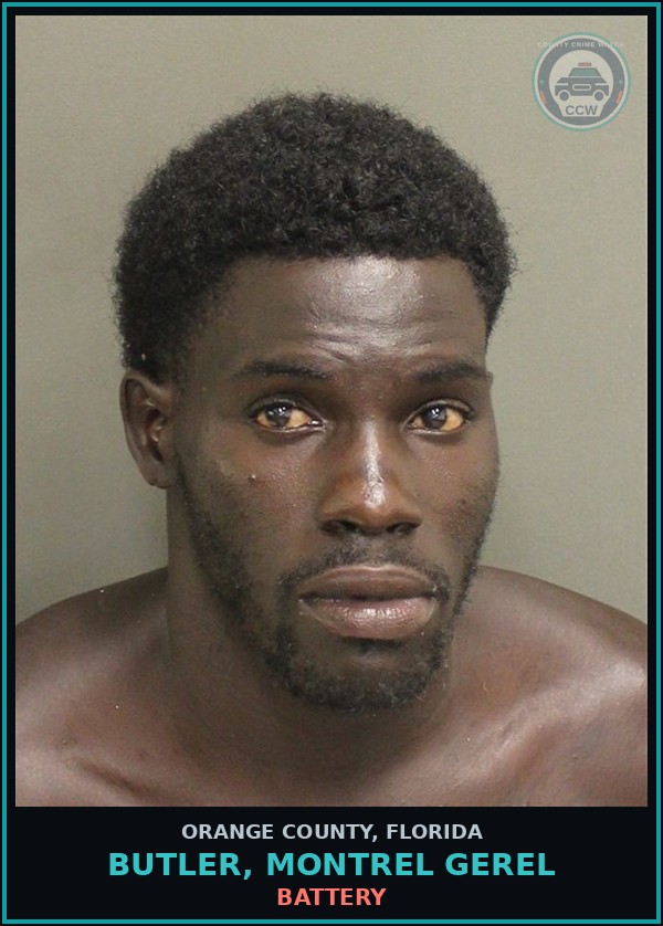 Booking mugshot of BUTLER, MONTREL GEREL in Orange County