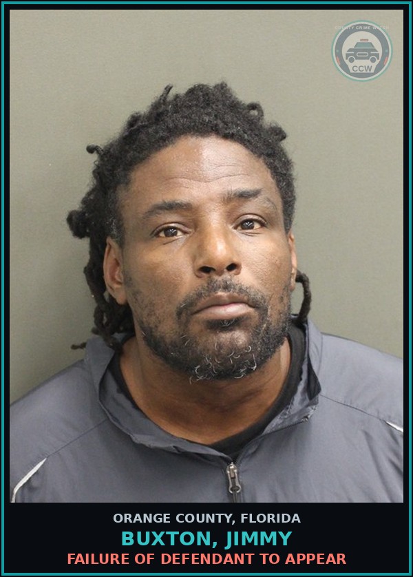 Booking mugshot of BUXTON, JIMMY in Orange County