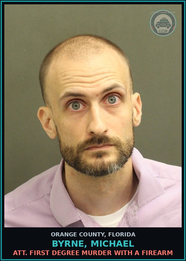 Booking mugshot of BYRNE, MICHAEL in Orange County