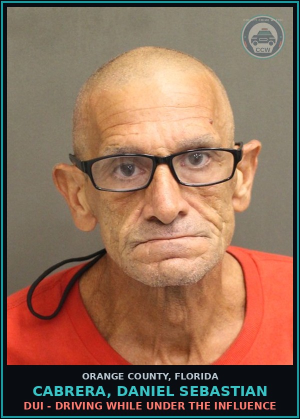 Booking mugshot of CABRERA, DANIEL SEBASTIAN in Orange County