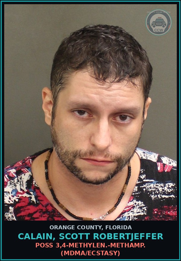 Booking mugshot of CALAIN, SCOTT ROBERTJEFFER in Orange County