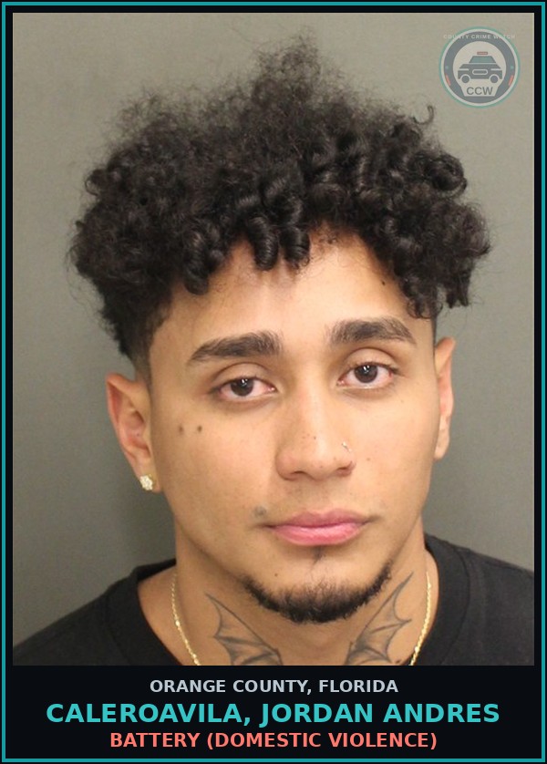 Booking mugshot of CALEROAVILA, JORDAN ANDRES in Orange County