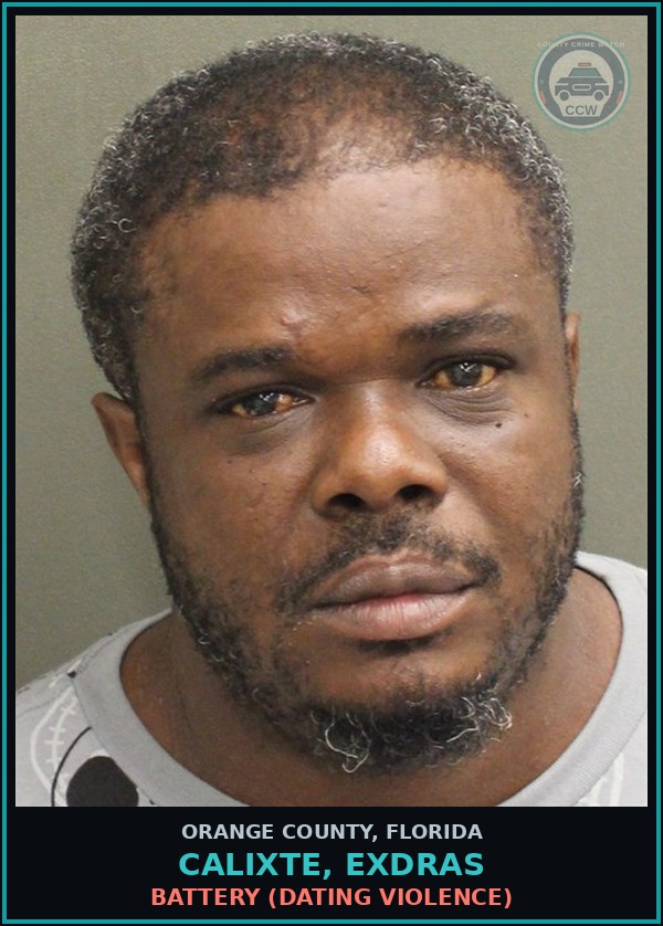 Booking mugshot of CALIXTE, EXDRAS in Orange County