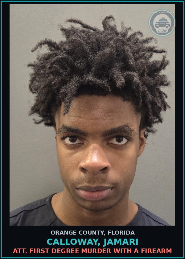 Booking mugshot of CALLOWAY, JAMARI in Orange County