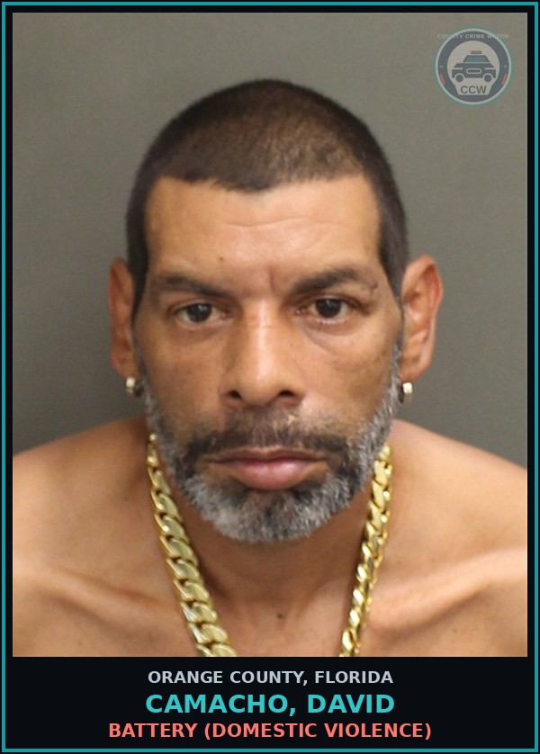 Booking mugshot of CAMACHO, DAVID in Orange County