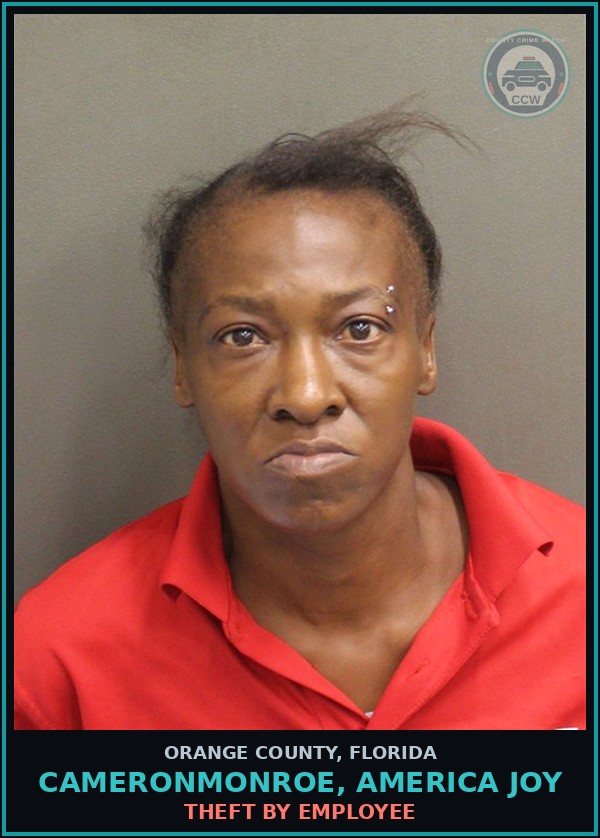 Booking mugshot of CAMERONMONROE, AMERICA JOY in Orange County