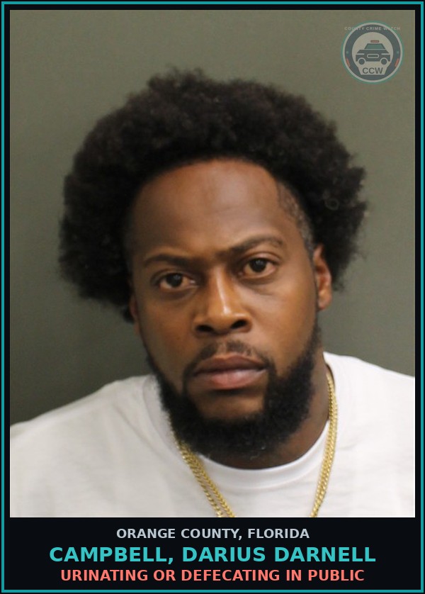 Booking mugshot of CAMPBELL, DARIUS DARNELL in Orange County