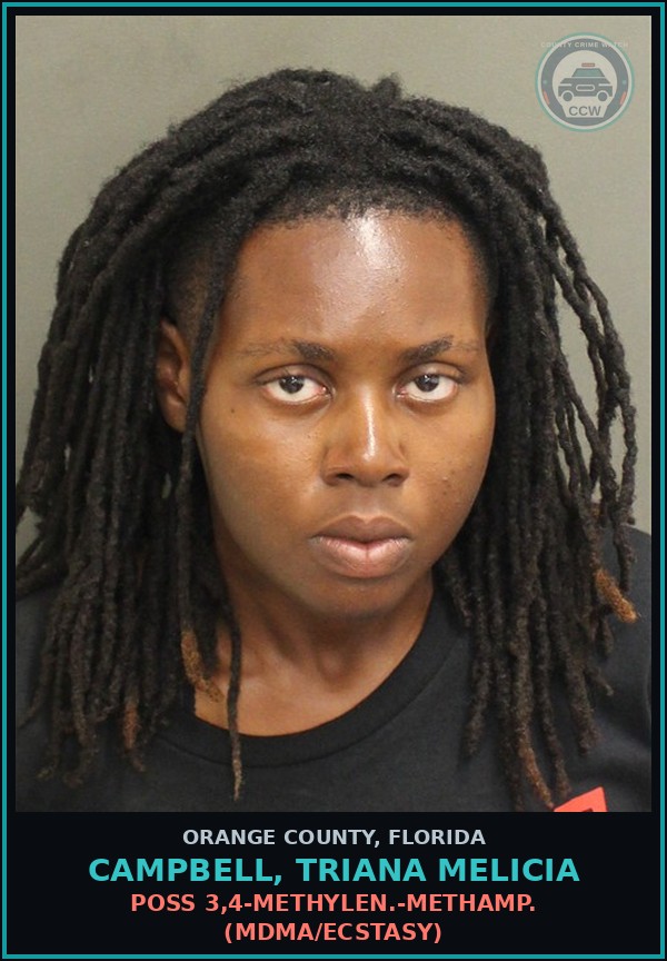 Booking mugshot of CAMPBELL, TRIANA MELICIA in Orange County