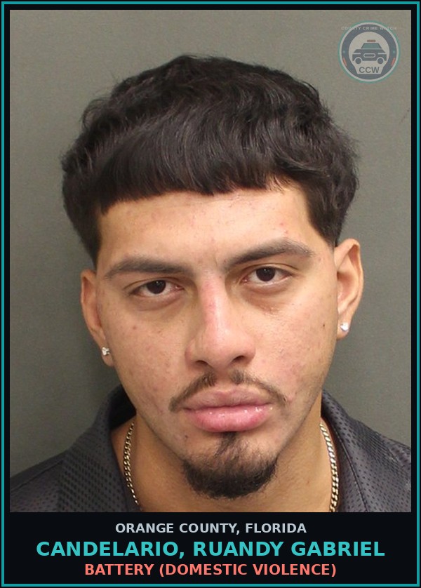 Booking mugshot of CANDELARIO, RUANDY GABRIEL in Orange County