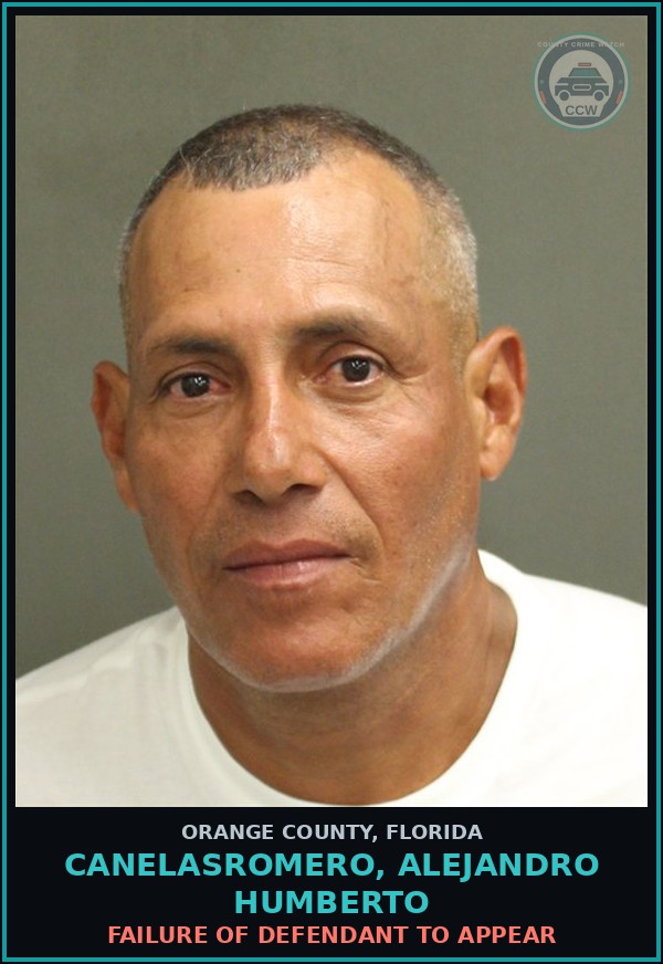 Booking mugshot of CANELASROMERO, ALEJANDRO HUMBERTO in Orange County
