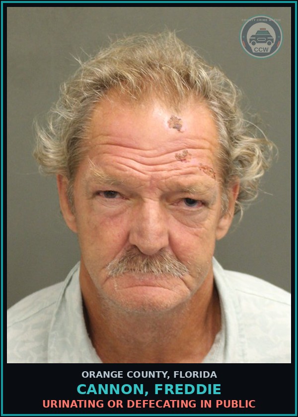 Booking mugshot of CANNON, FREDDIE in Orange County