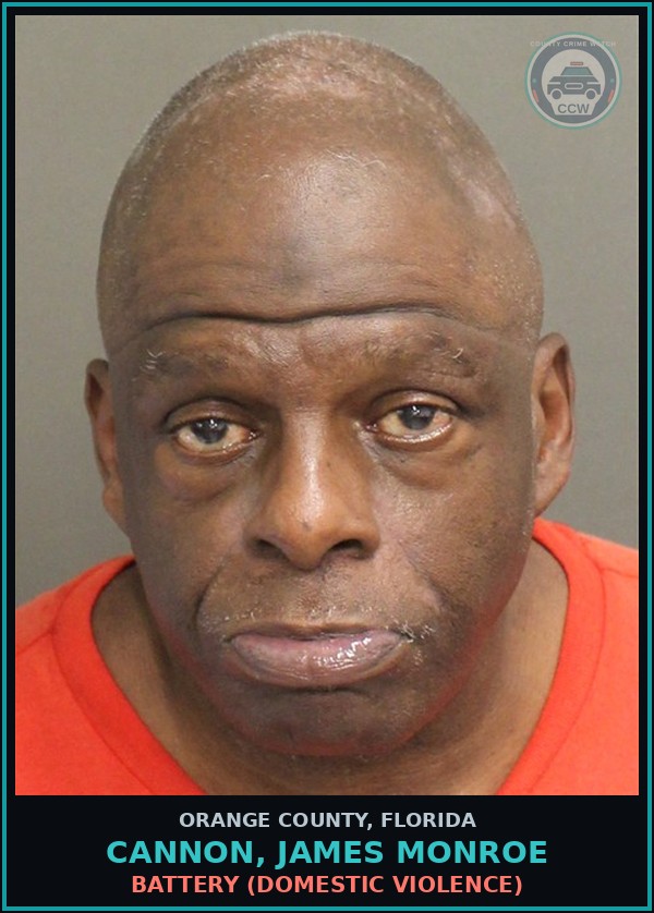 Booking mugshot of CANNON, JAMES MONROE in Orange County