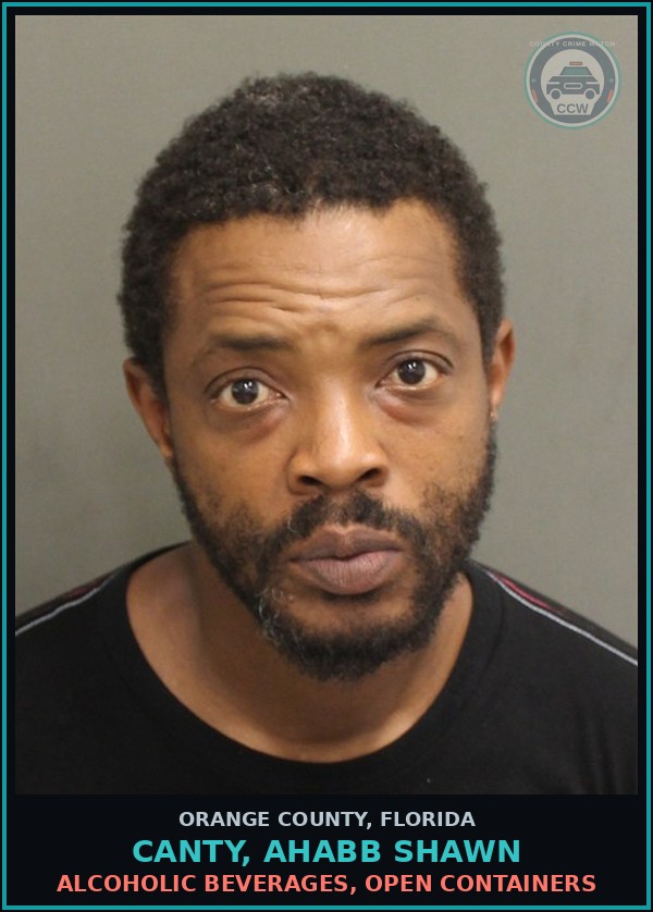 Booking mugshot of CANTY, AHABB SHAWN in Orange County
