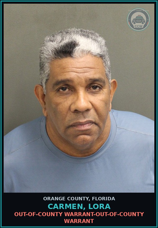 Booking mugshot of CARMEN, LORA in Orange County