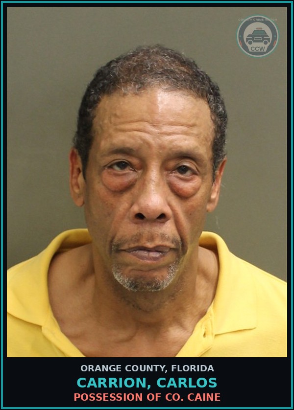 Booking mugshot of CARRION, CARLOS in Orange County