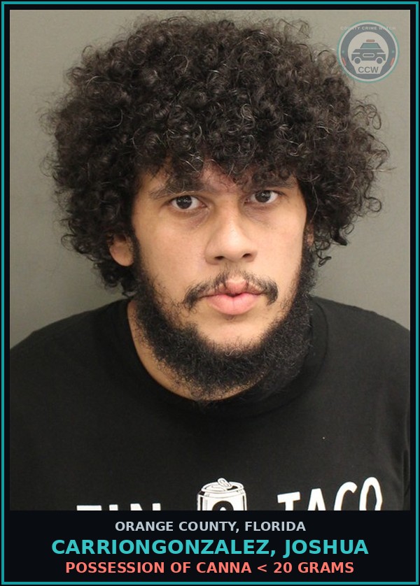 Booking mugshot of CARRIONGONZALEZ, JOSHUA in Orange County