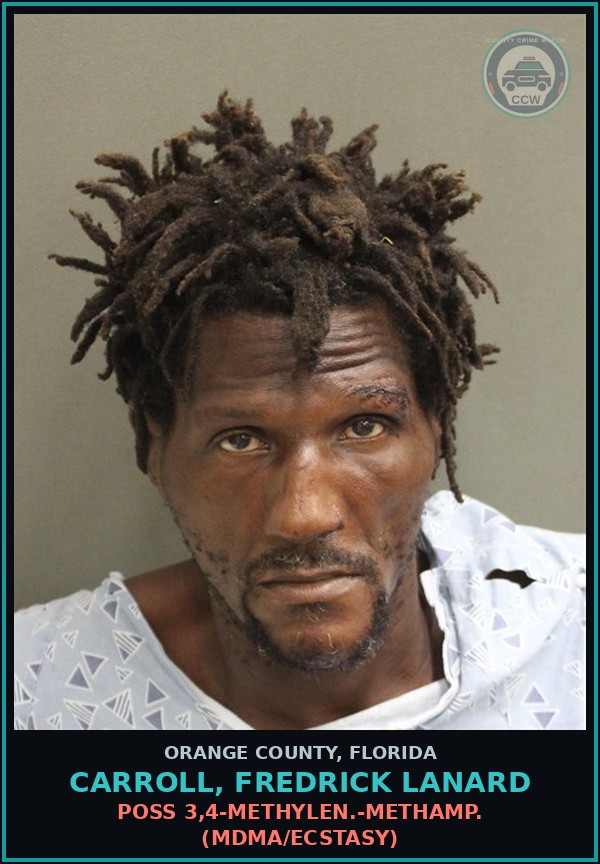 Booking mugshot of CARROLL, FREDRICK LANARD in Orange County