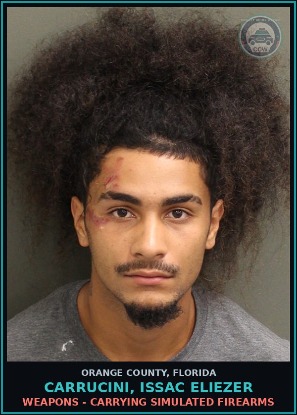 Booking mugshot of CARRUCINI, ISSAC ELIEZER in Orange County
