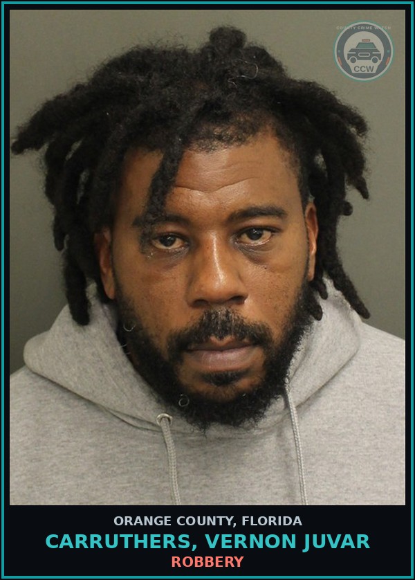 Booking mugshot of CARRUTHERS, VERNON JUVAR in Orange County