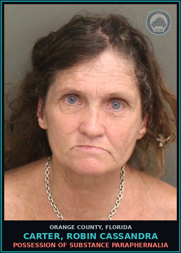 Booking mugshot of CARTER, ROBIN CASSANDRA in Orange County