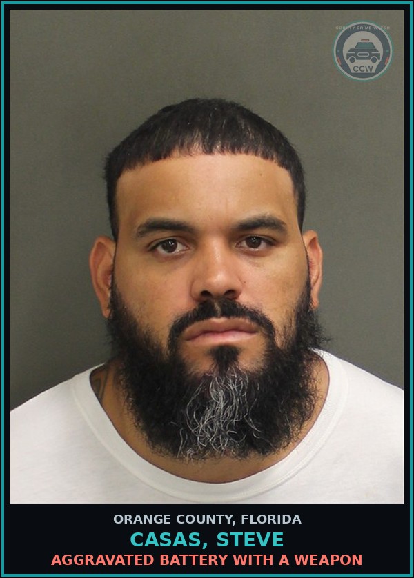 Booking mugshot of CASAS, STEVE in Orange County