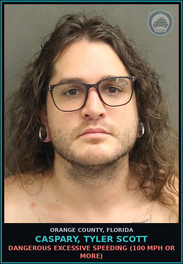 Booking mugshot of CASPARY, TYLER SCOTT in Orange County