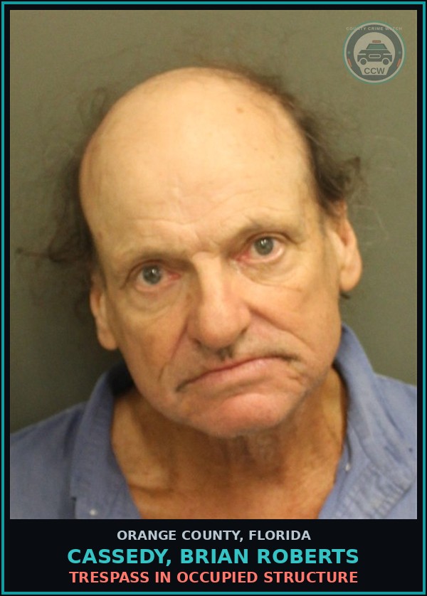 Booking mugshot of CASSEDY, BRIAN ROBERTS in Orange County