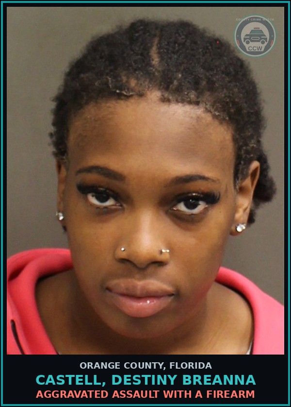 Booking mugshot of CASTELL, DESTINY BREANNA in Orange County