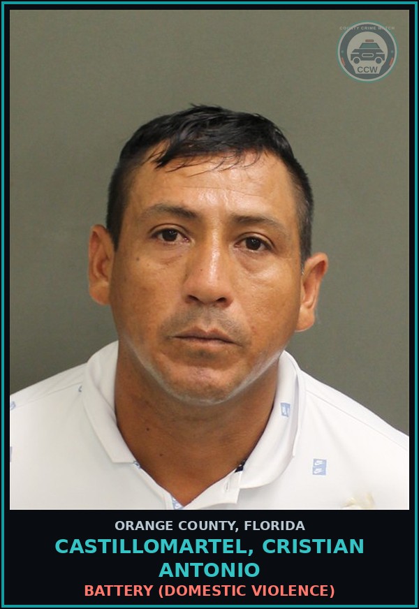 Booking mugshot of CASTILLOMARTEL, CRISTIAN ANTONIO in Orange County