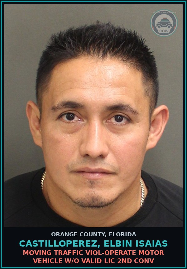 Booking mugshot of CASTILLOPEREZ, ELBIN ISAIAS in Orange County