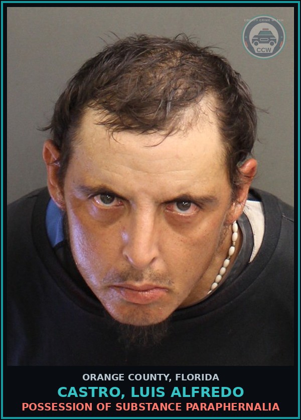 Booking mugshot of CASTRO, LUIS ALFREDO in Orange County